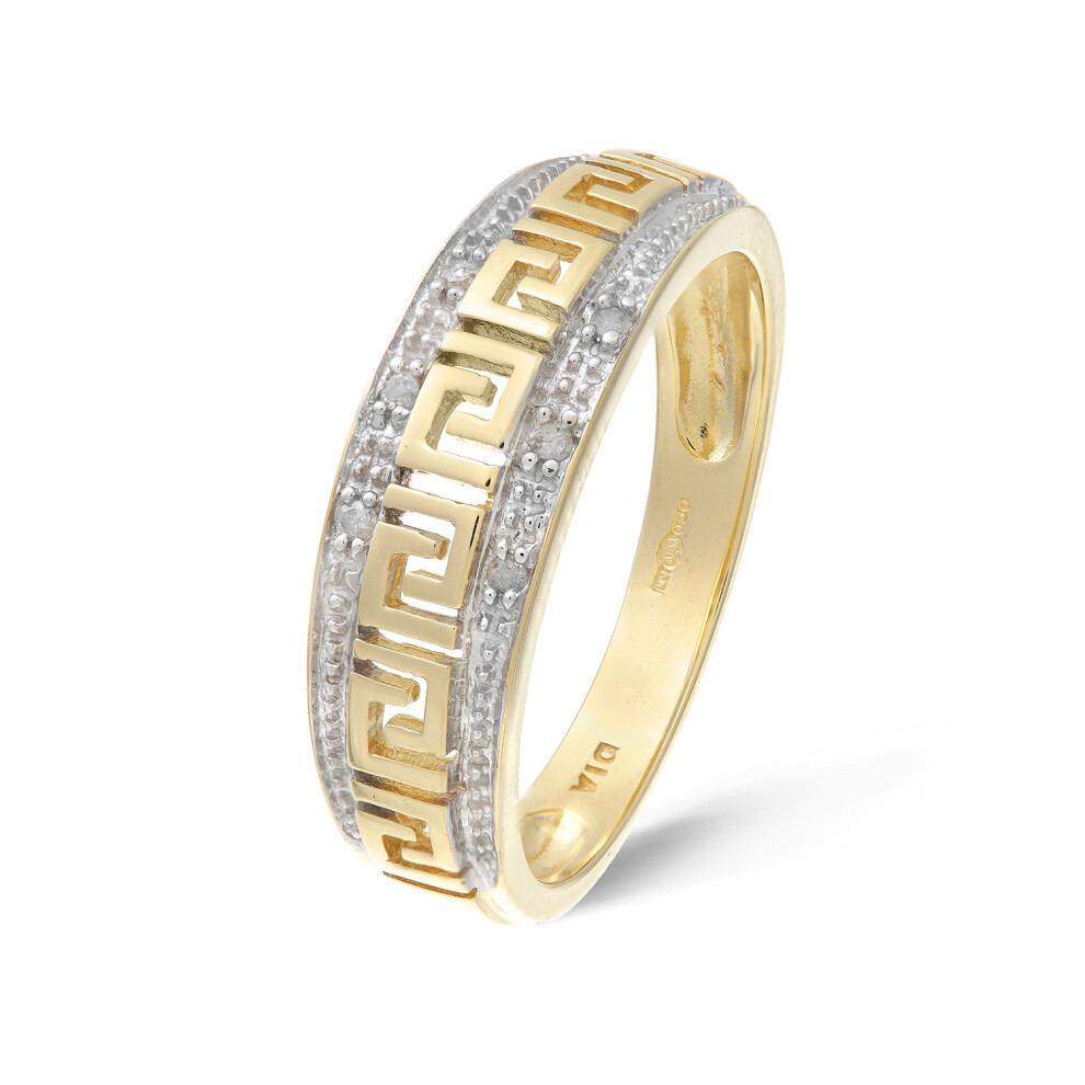 (I) Jewelco London 9ct Yellow Gold Diamond Ring - PR0AXL2320Y - Image 2
