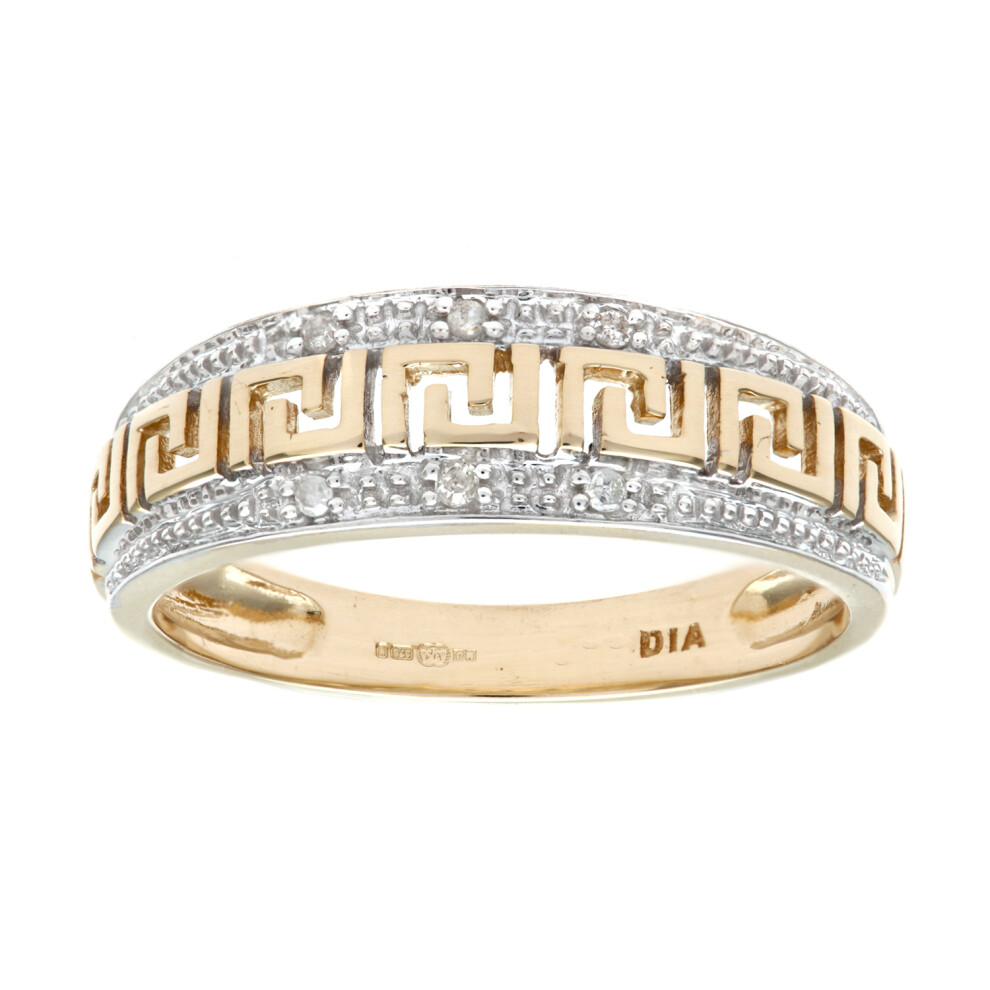 (I) Jewelco London 9ct Yellow Gold Diamond Ring - PR0AXL2320Y