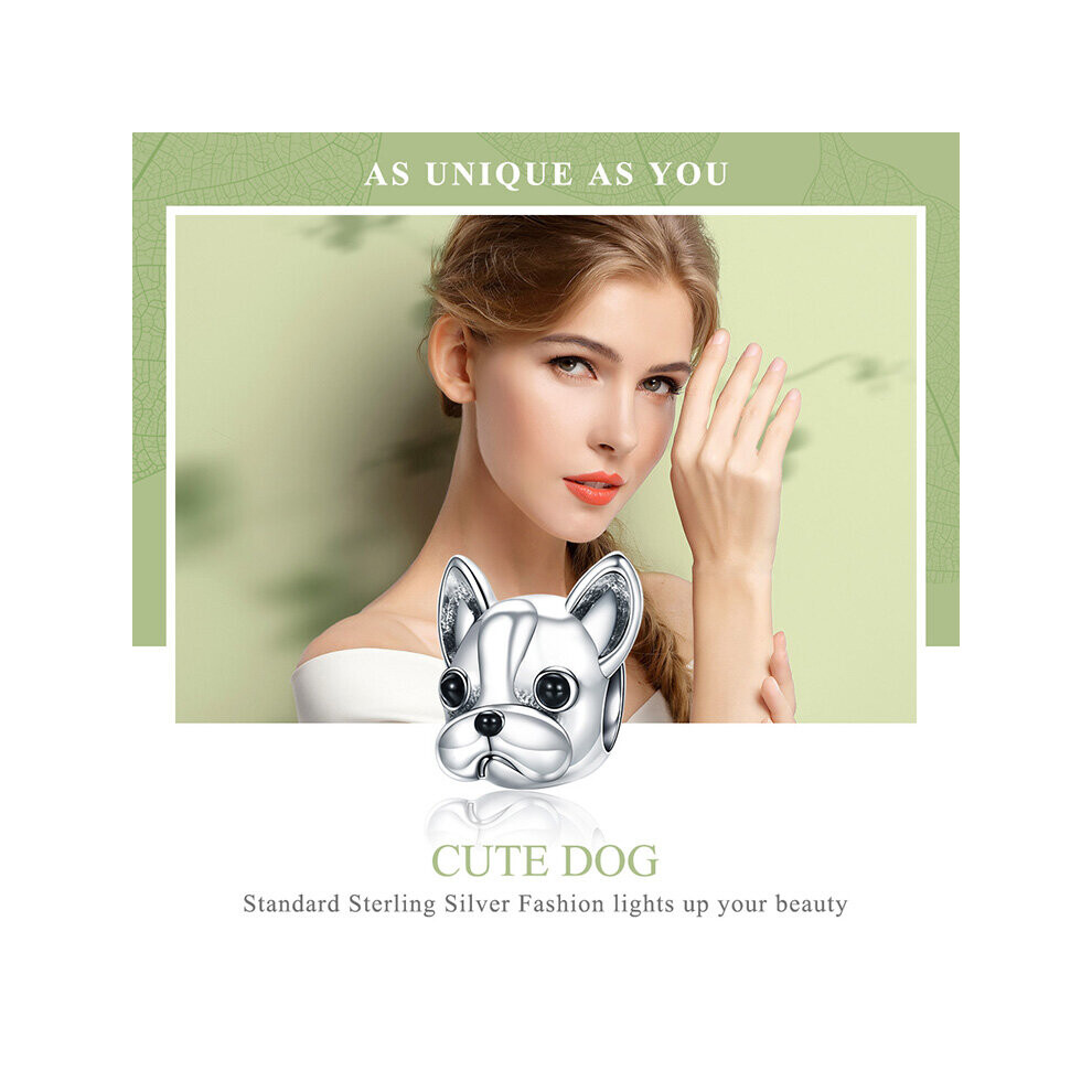 I love My French Bulldog Charm Bead Genuine 925 Sterling Silver Compatible With Pandora Bracelets - Image 7