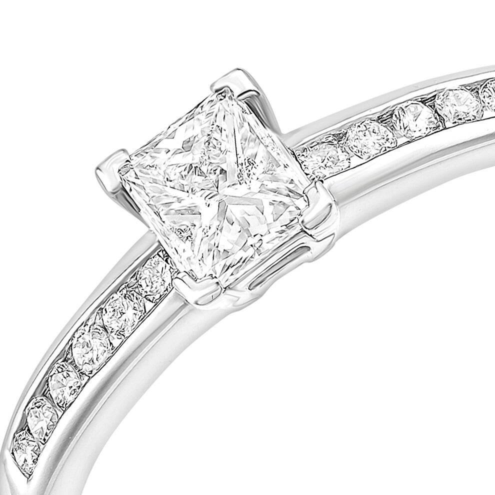 (J) Jewelco London 9ct White And 0.45ct Diamond Engagement Ring - Image 2
