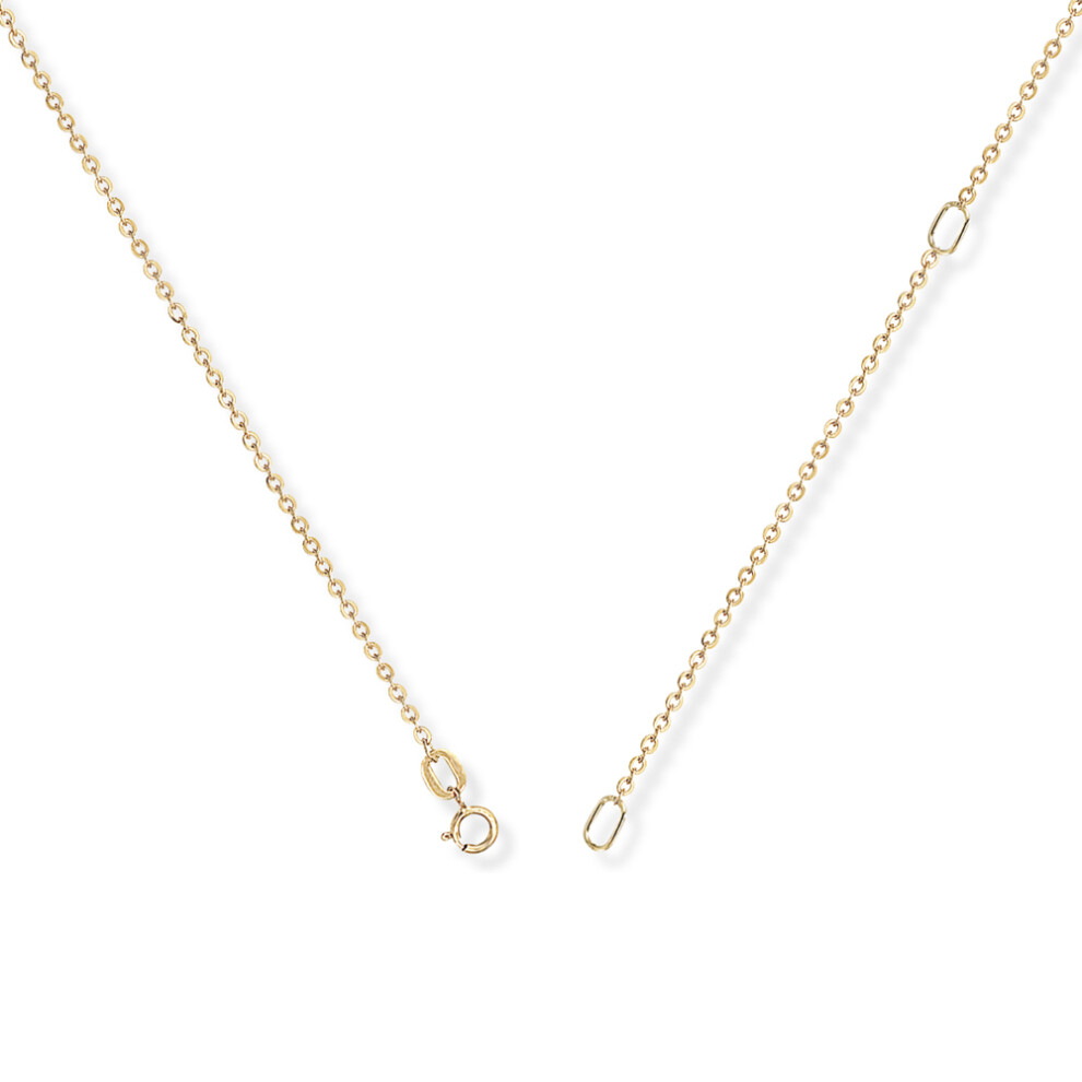18ct Gold Fine Trace Pendant Chain Necklace 1.05mm 16-18" - CBNR02911L-18