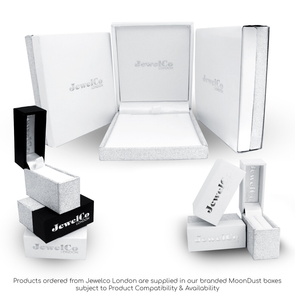 Jewelco London Ladies Solid 9ct Yellow Gold Cluster Set Round H I1 0.25ct Diamond Cluster Stud Earrings - 9E009 - Image 3