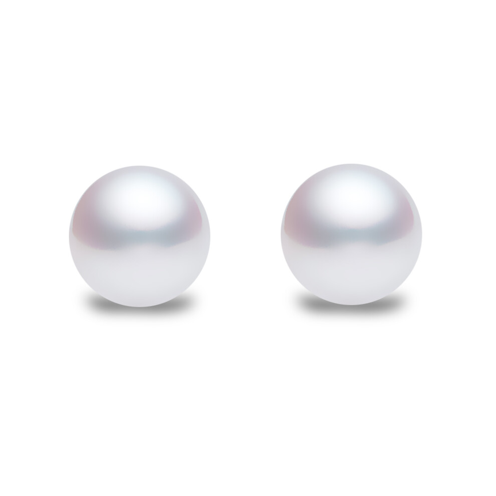 Jewelco London Sterling Silver 4mm Natural Freshwater Cultured Pearl Stud Earrings - AES010