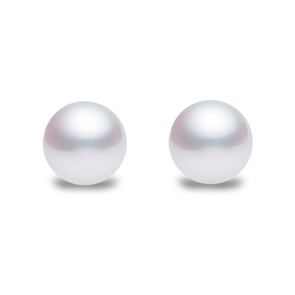 Jewelco London Sterling Silver 5mm Natural Freshwater Cultured Pearl Stud Earrings - AES009