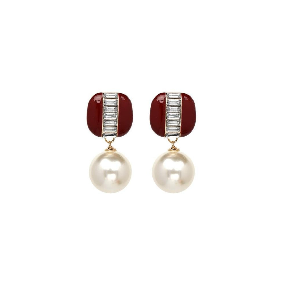 JUJIA simulated pearl Dangle drop Bridal Earrings for Women Vintage Statement Large Faux Pearl Earrings Fashion Jewelry 2017 - Image 7