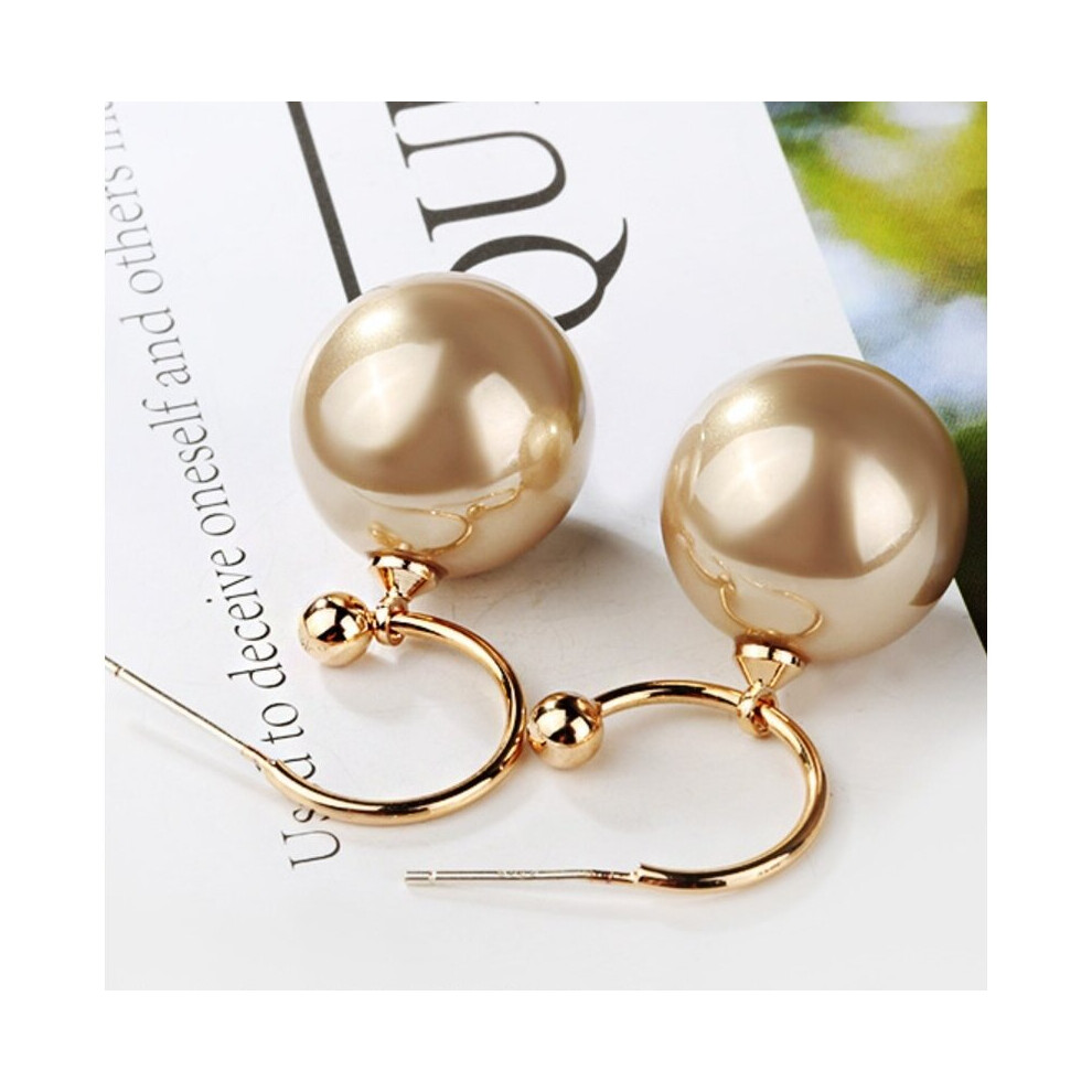 Large Pearl Earrings for Women Dangle Earrings Wedding Jewelry Gift - Image 4