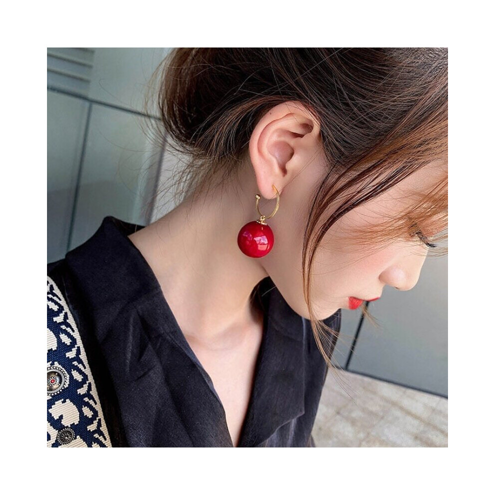 Large Pearl Earrings for Women Dangle Earrings Wedding Jewelry Gift - Image 6