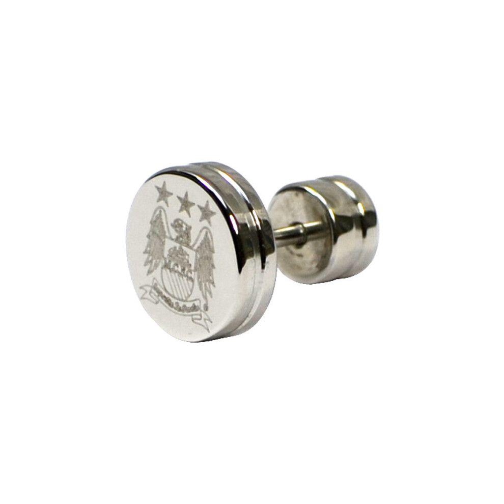 Manchester City F.c. Stainless Steel Stud Earring - Fc Football Official Gift - city manchester stainless steel stud earring fc football official - Image 2