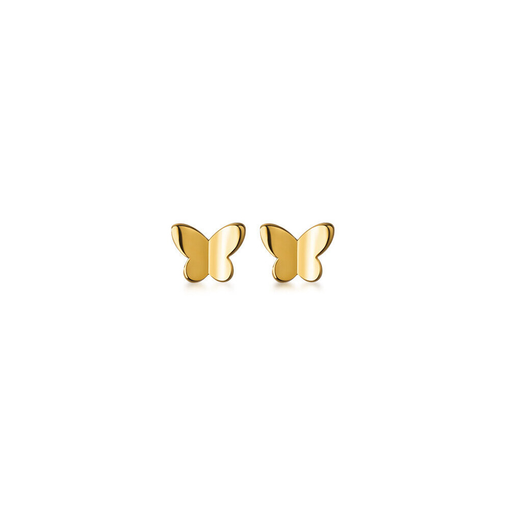 Minimal Butterfly Stud Earrings Lovely Tiny Earring Piercing Stud Accessory Golden/White Earring Jewelry