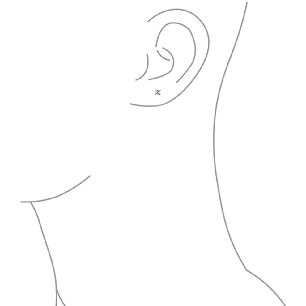 Minimalist Tiny .25CT CZ Simulated Gemstones Solitaire Cartilage Stud Earrings For Women Sterling Silver Screwback - Image 4