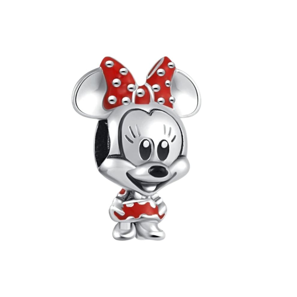 (Minnie Mouse (F181)) 925 Silver charm for Bracelets & Necklace