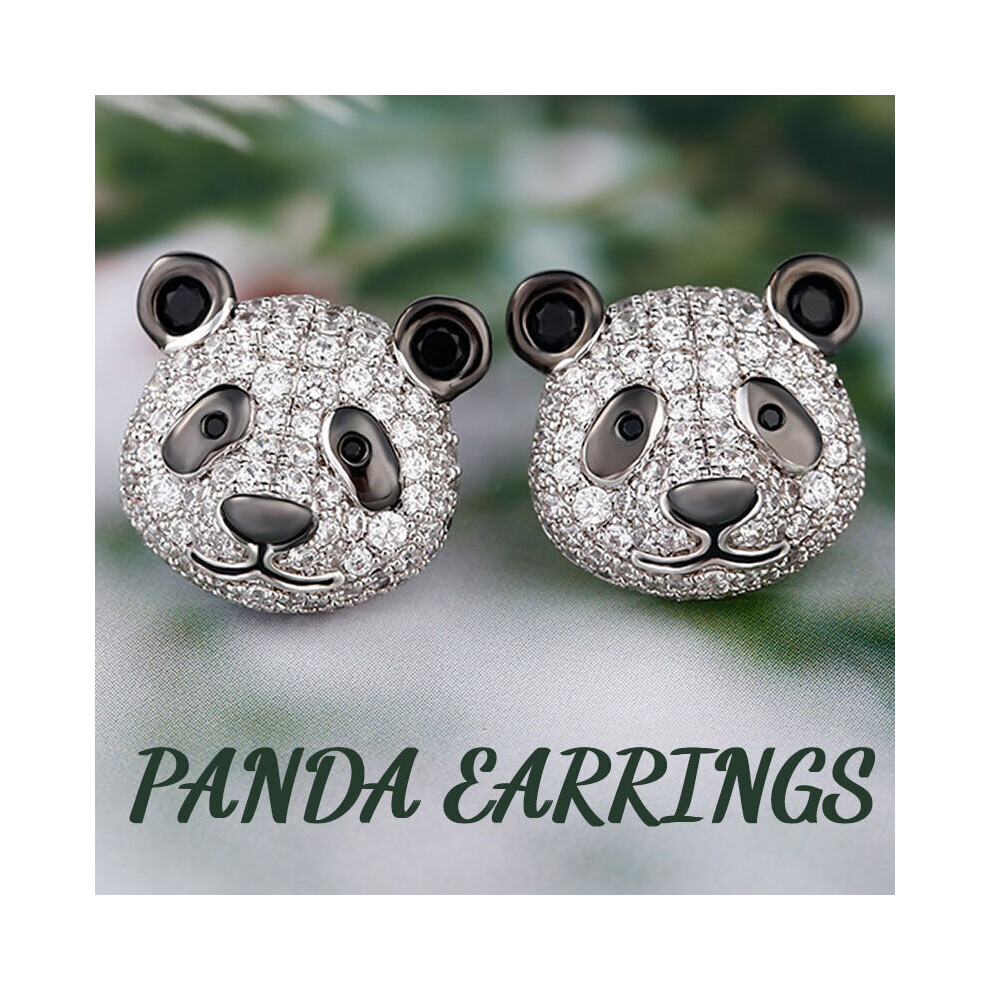 Panda Earrings Animal Dangle Earrings Jewelry Earrings for Women Vintage Earring Boho Decor Earing - Image 2