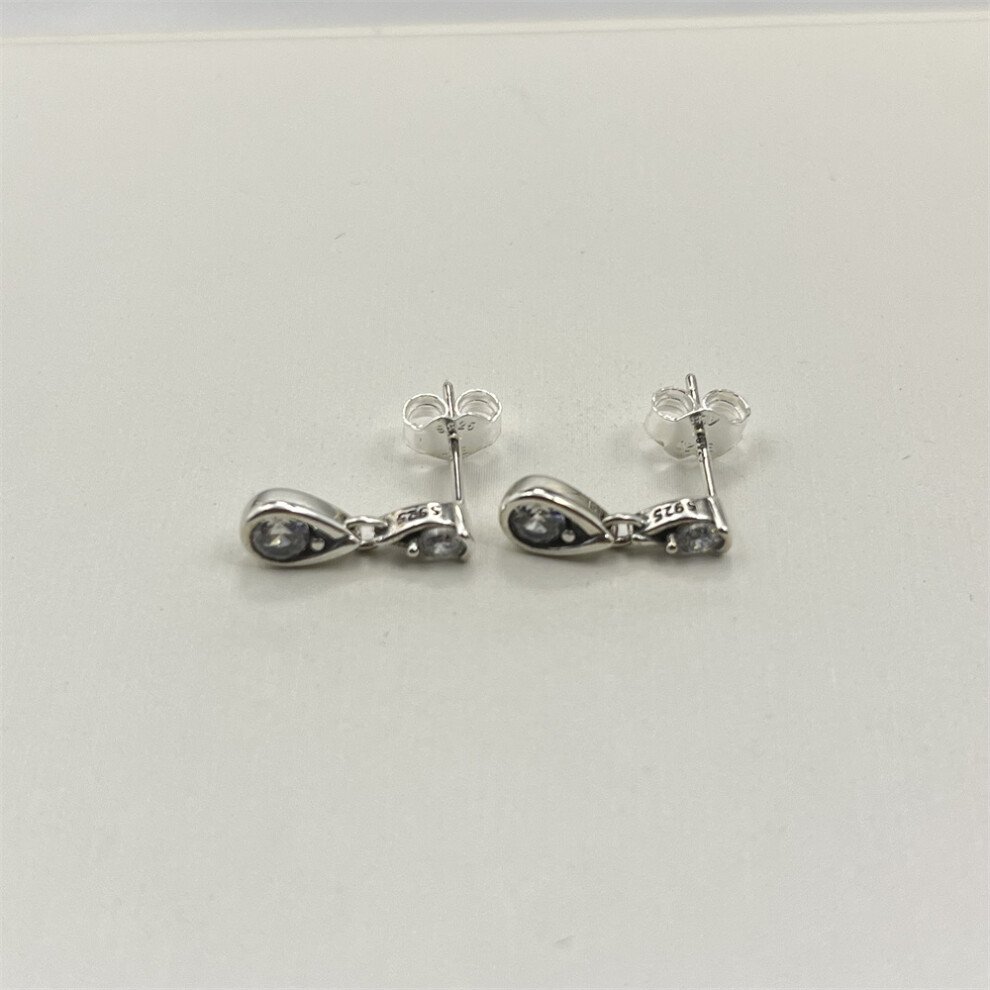 Pandora Brilliance Double Lab-Created 0.50 Ct Tw Diamond Drop Earrings - Image 2
