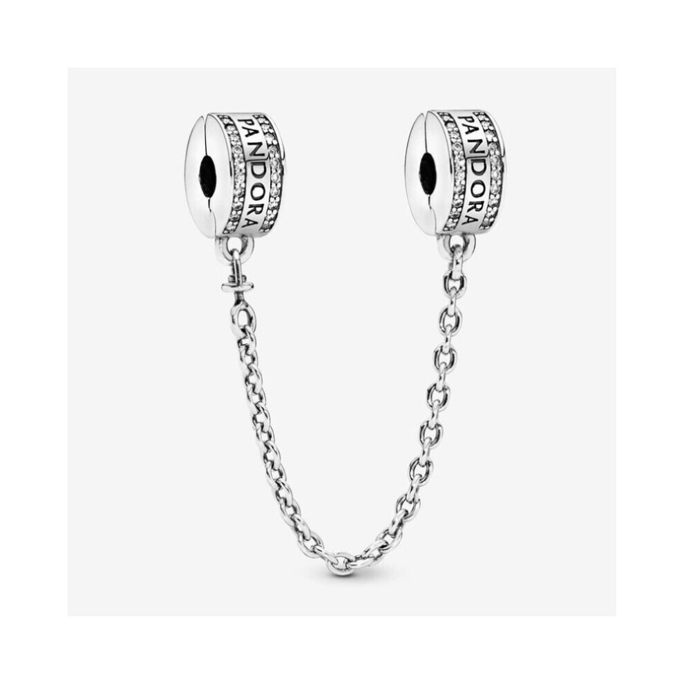 (Pandora Longo safety chain for women bracelet fits pandora ) (New Pandora Longo safety chain for women bracelet fits pandora ) safety chain for pandora bracelet sterling silver