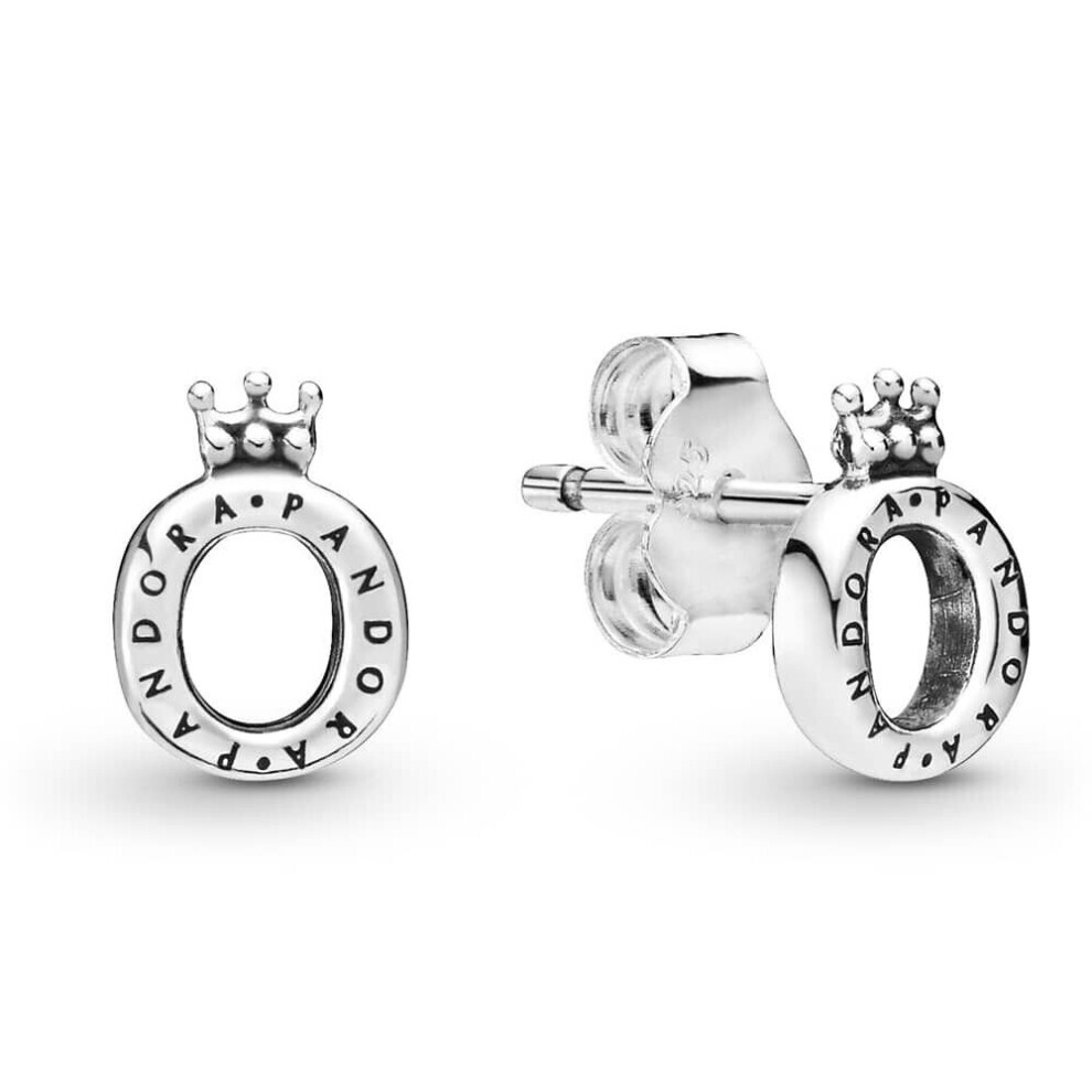 Pandora Polished Crown O Stud Earrings 298295