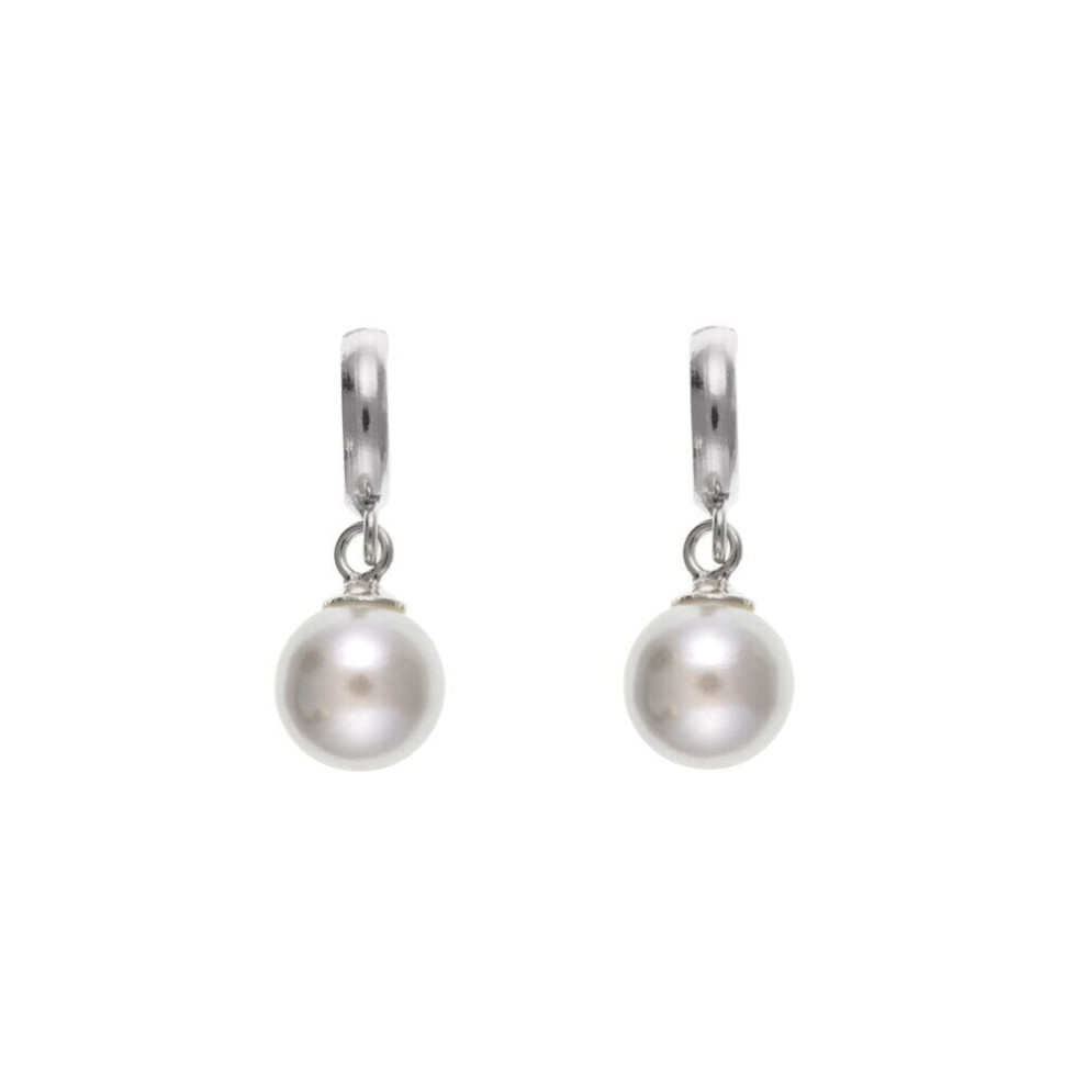 Pearl Earrings Sterling Silver Drop