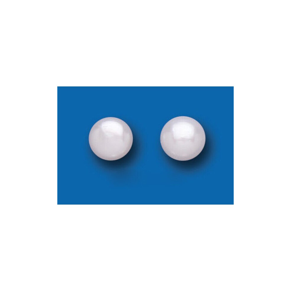 Pearl Earrings Stud Sterling Silver Studs Freshwater Pearls 6mm