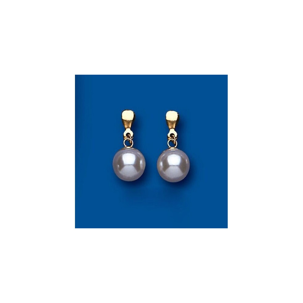 Pearl Earrings Yellow Gold Drop Solid 9 Carat Drop - Image 3
