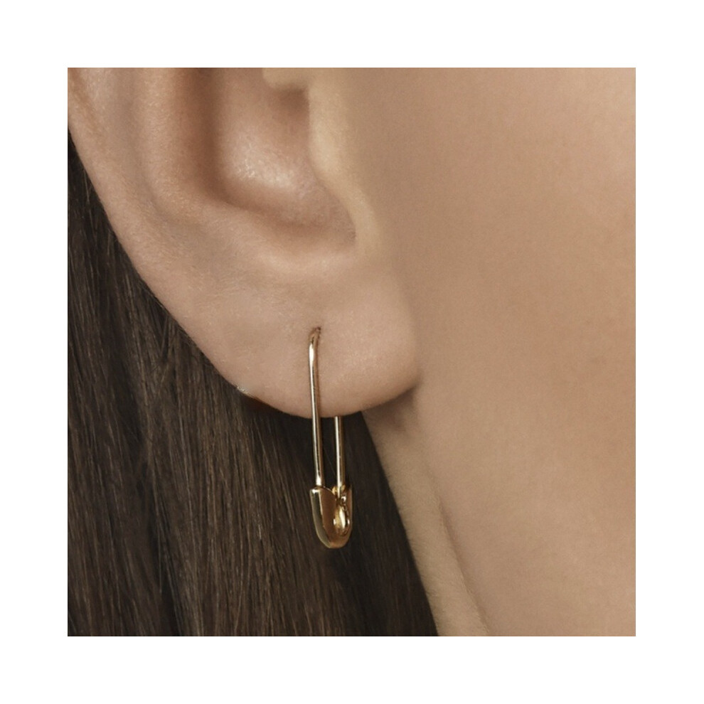 Punk Pin Earrings Unique Paperclip Safety Steel Stud Earrings Women Man Rock Piercing 1PC - Image 3