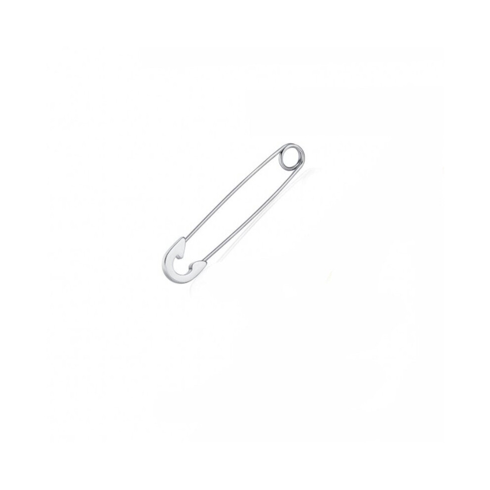 Punk Pin Earrings Unique Paperclip Safety Steel Stud Earrings Women Man Rock Piercing 1PC