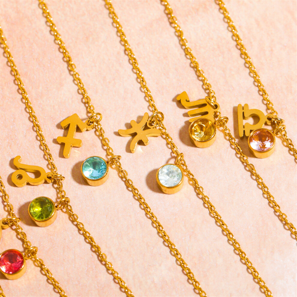 (SAGITTARIUS) Horoscope & Birthstone Necklace Chain 45cm Long - Image 7