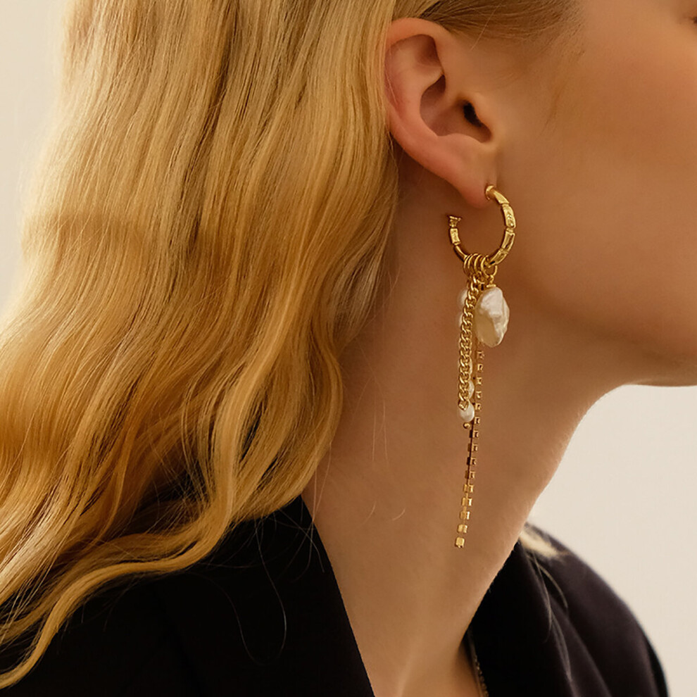 Silver Arrival Round Tassel Long Earrings Temperament Sexy Pearl Earrings INS Jewelry - Image 3