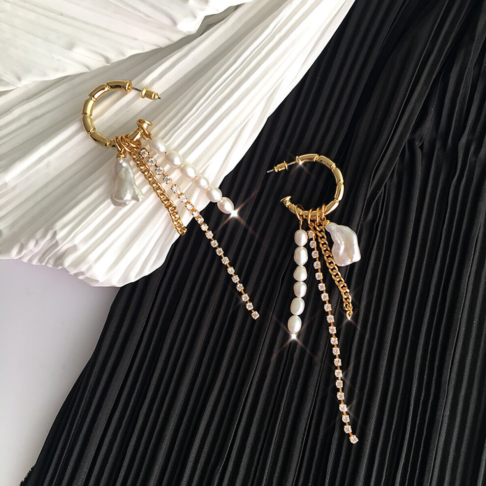 Silver Arrival Round Tassel Long Earrings Temperament Sexy Pearl Earrings INS Jewelry - Image 7