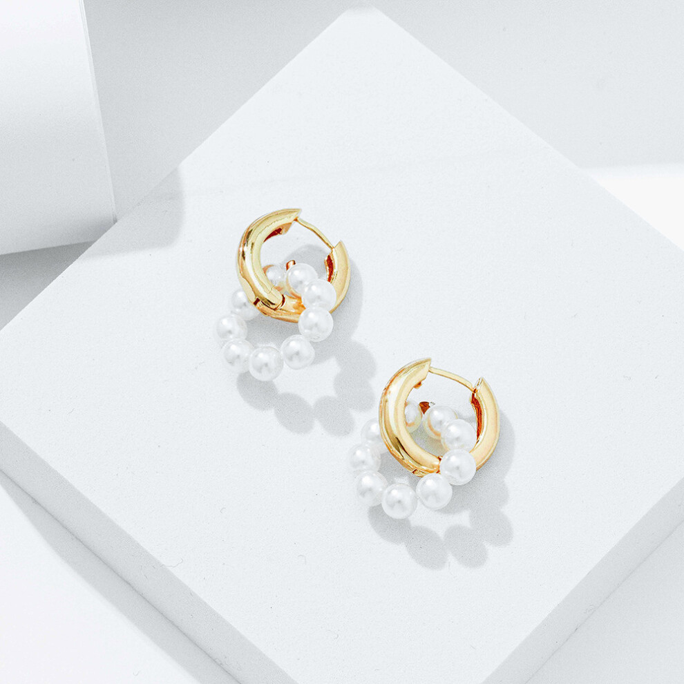 Sophisticated Pearl Earrings Alloy Material For Women Ideal For Gifting - Image 6