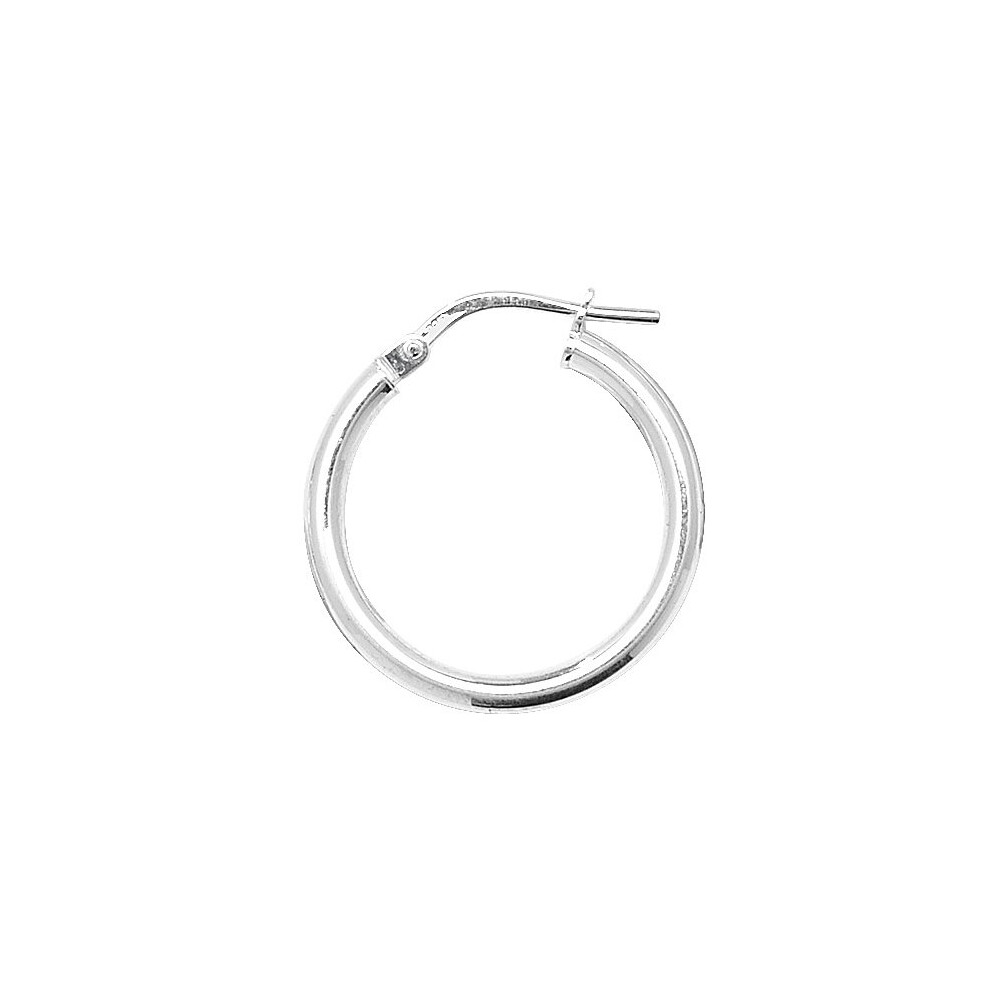 Sterling Silver 2MM Thick 20MM Hoop Earrings