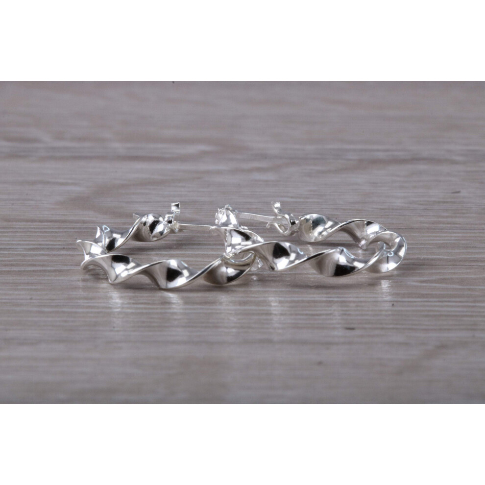 Sterling Silver Creole Hoop Earrings - Image 6