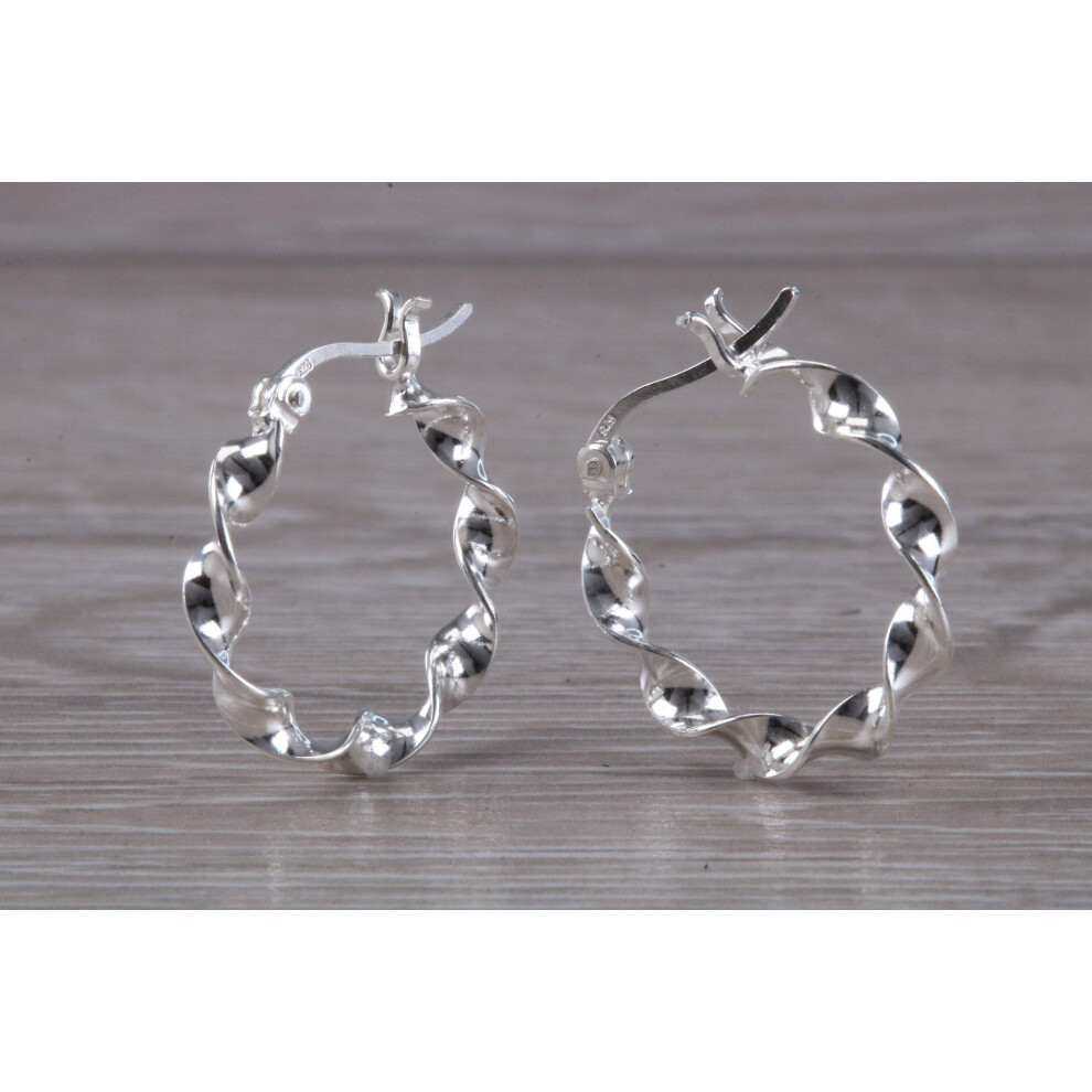 Sterling Silver Creole Hoop Earrings