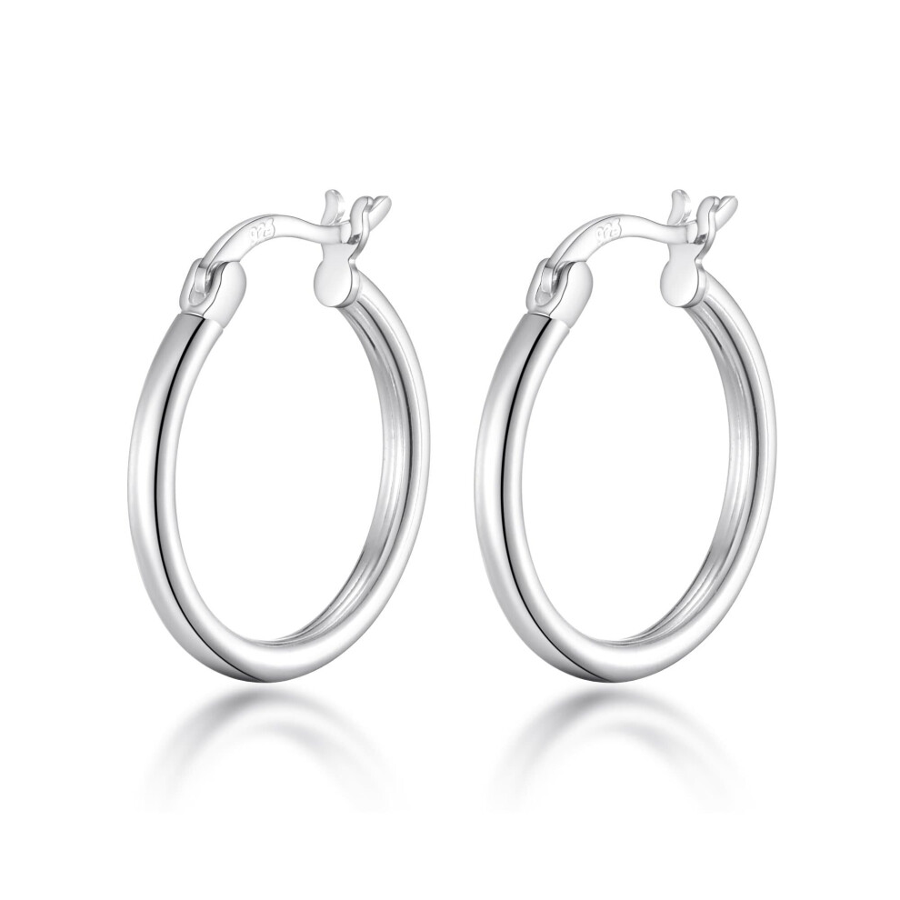 Sterling Silver Hoop Earrings - Image 2
