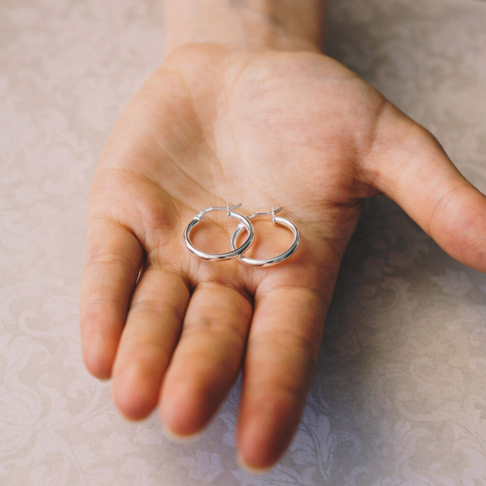 Sterling Silver Hoop Earrings - Image 5