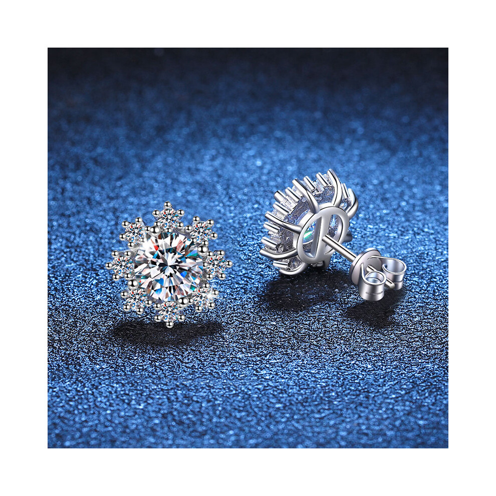 Sterling silver stud earrings for women - Image 3