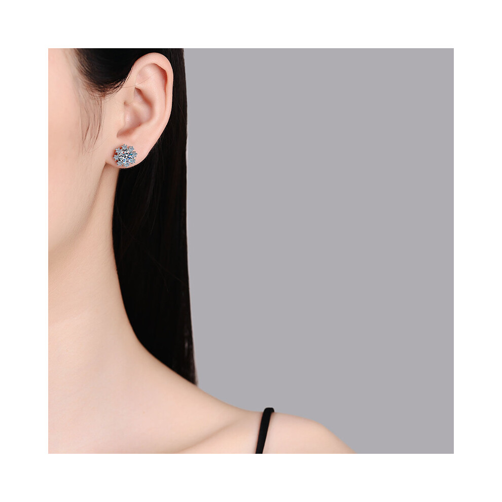 Sterling silver stud earrings for women - Image 4
