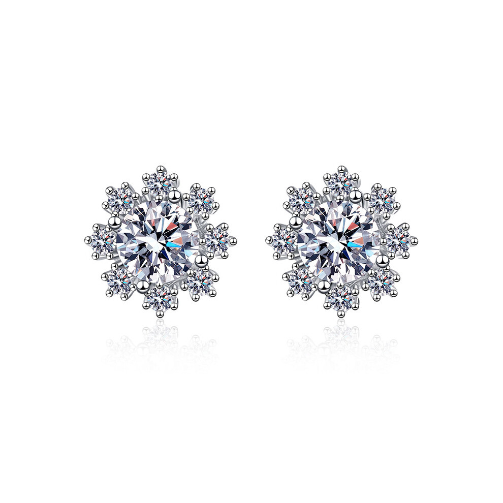 Sterling silver stud earrings for women