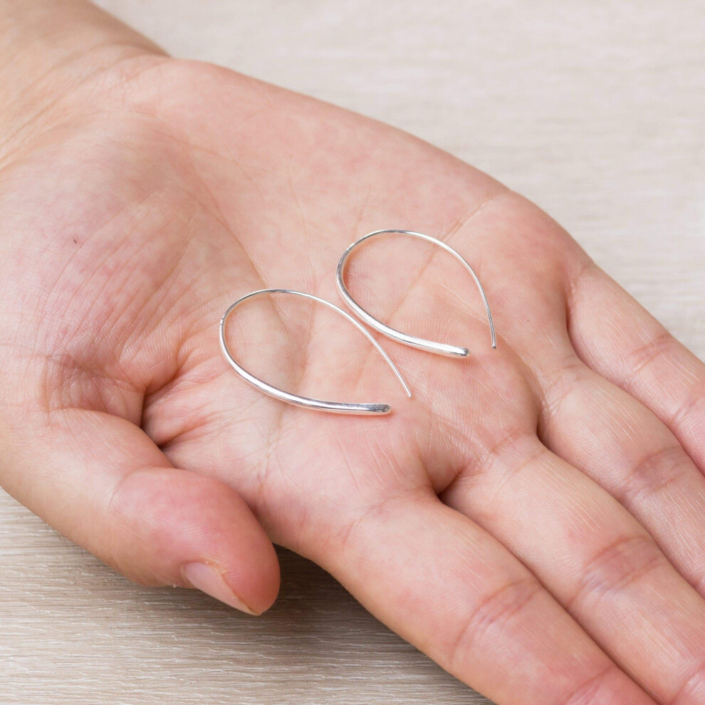 Sterling Silver Thread Earrings - Image 5