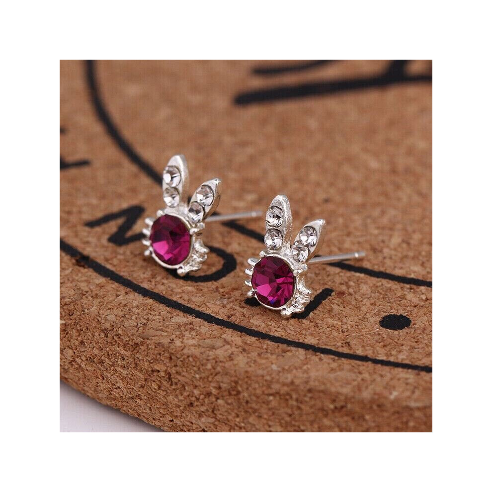 (Style 52) Silver Stud Earrings Sparkly Stones Fashion Studs Women Girls fashion Jewellery