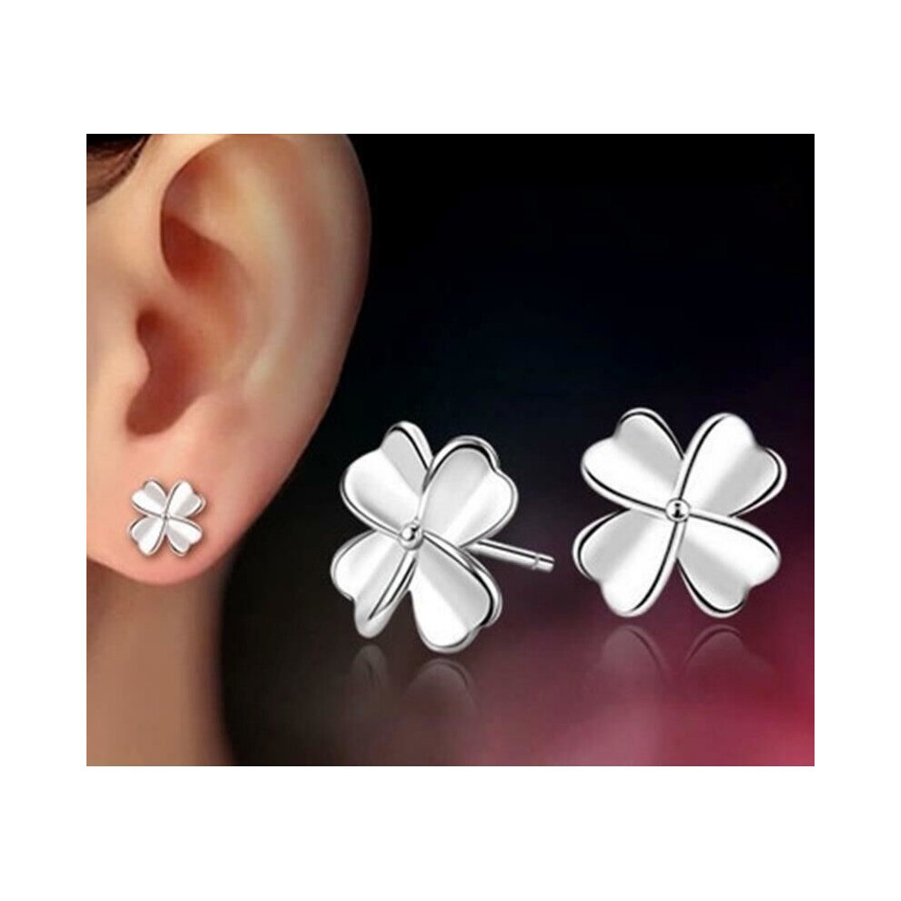 (Style 71) Silver Stud Earrings Rhinestone Crystal Women Girls ladies wedding Gift Earring