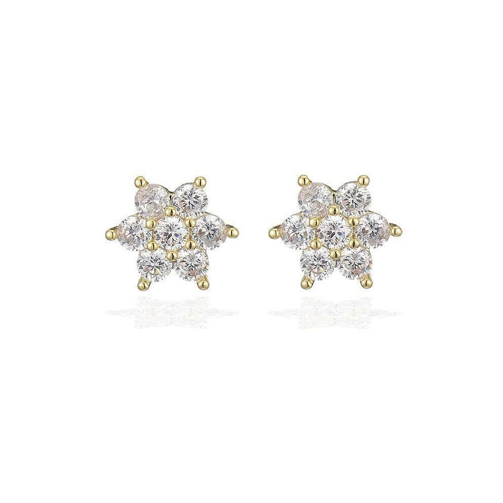 (Style 90) Stud Earrings Rhinestone Crystal Women Girls ladies wedding Gift Earring Gold