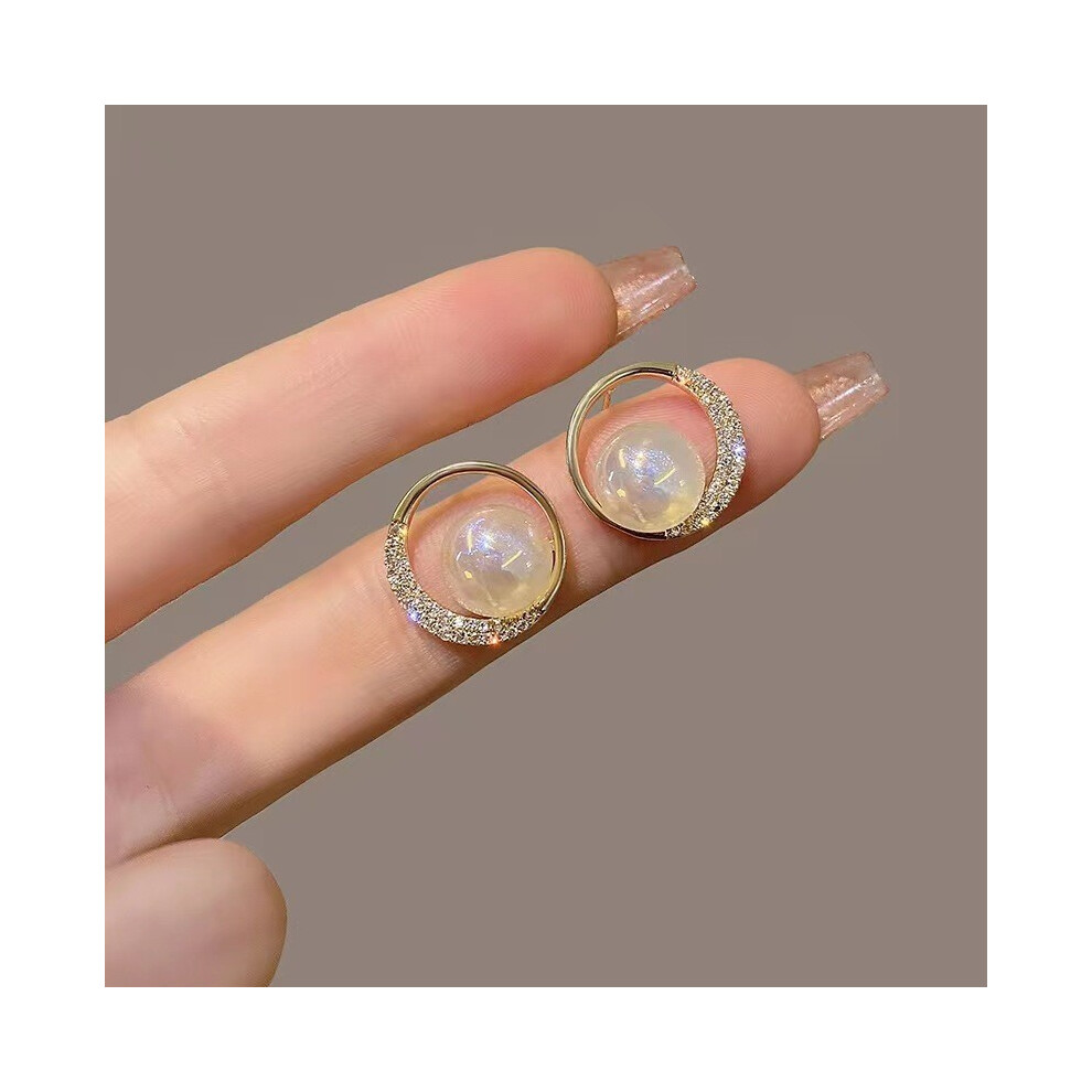 (StyleD) Unique Round Pearl Earrings Perfect For The Spring And Season Beyond