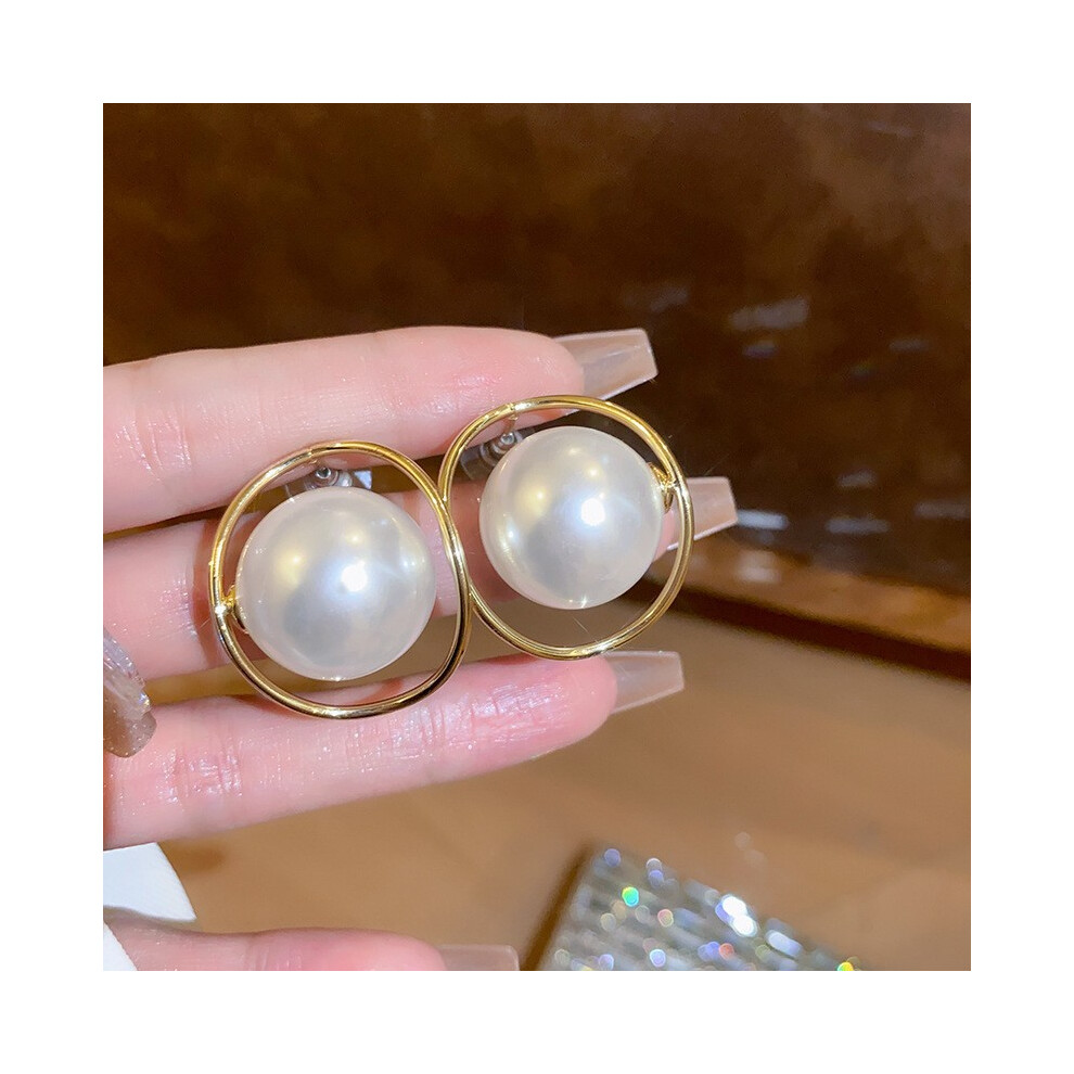 (StyleO) Unique Round Pearl Earrings Perfect For The Spring And Season Beyond