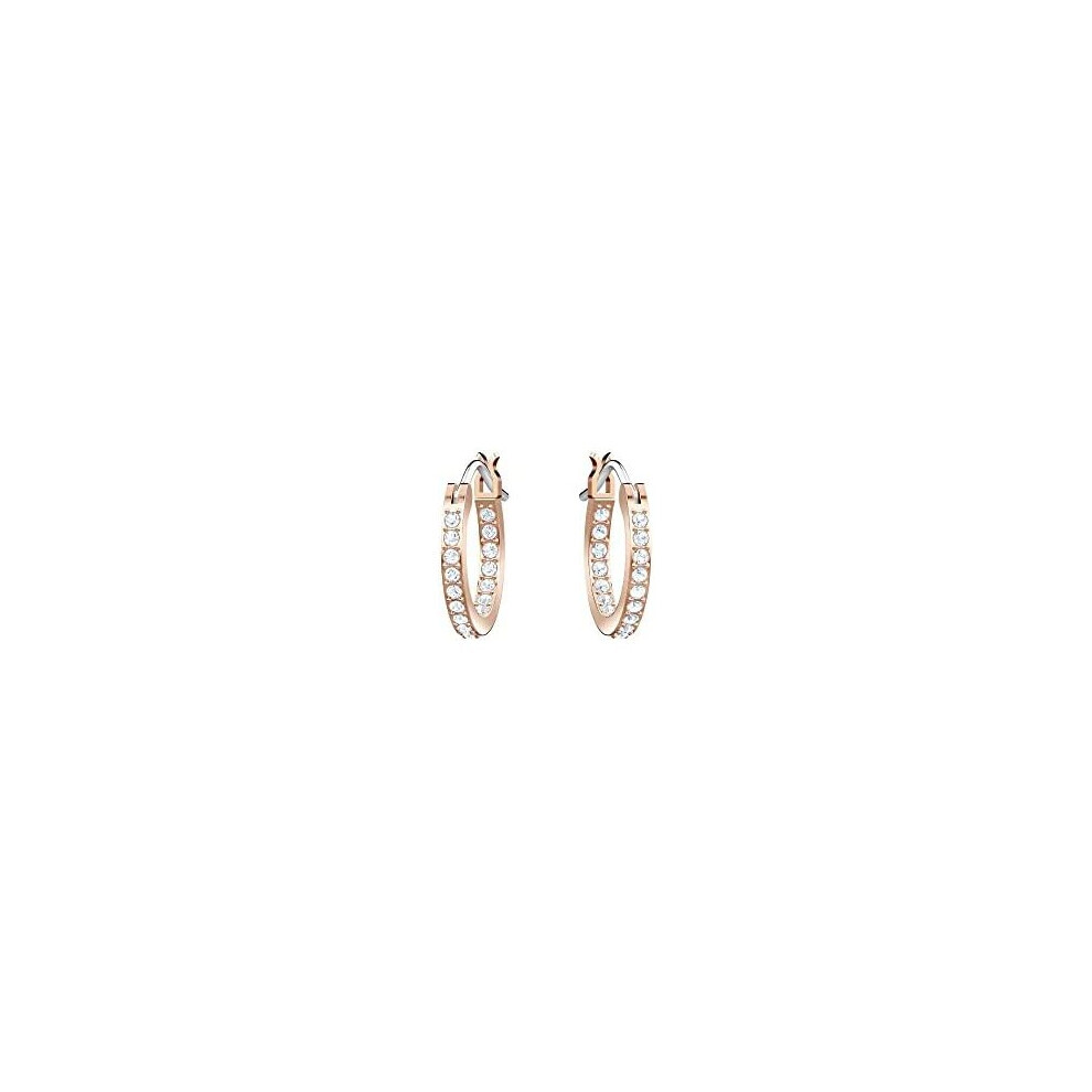 Swarovski Symbolic earrings, Evil eye, Blue, Rose gold-tone plated - Image 3