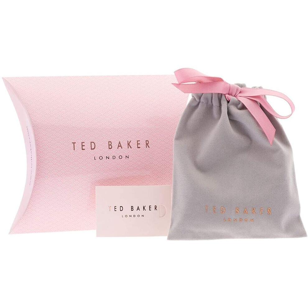 Ted Baker Hanella Swarovski Crystal Heart Stud Earrings, Rose Gold - Image 4