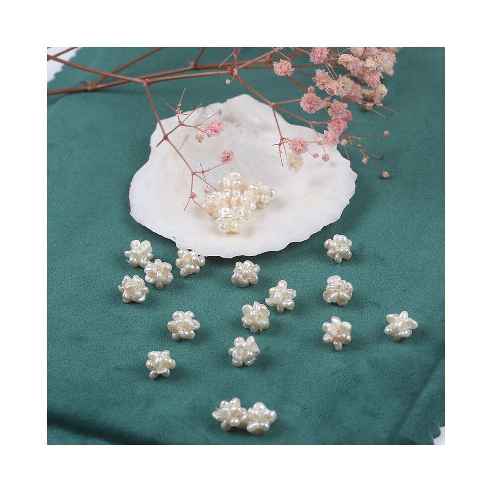 Tiny Flower Ball Natural Nice Freshwater Pearl Earrings Jewelry Parts Accessories - Image 2