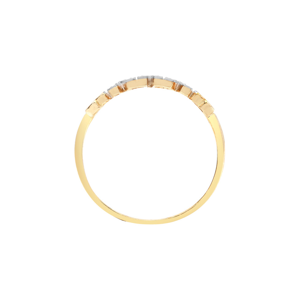 (U) Jewelco London Ladies Solid 9ct Yellow Gold Pave Set Round H I2 0.02ct Diamond MUM Identity Ring 4.5mm - Image 2