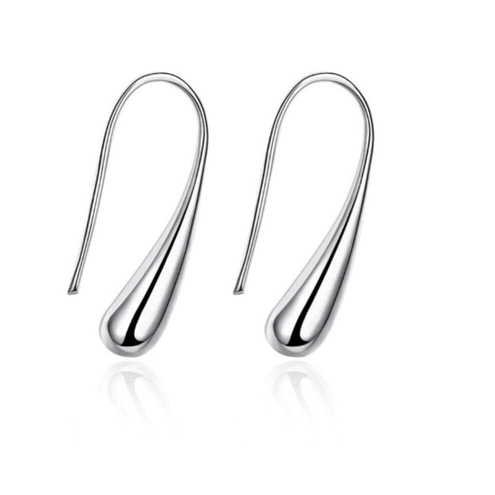 Veile Studios Earrings Simple Drop Hook Sterling Silver Tear