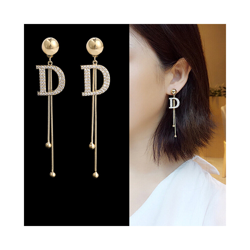 Vintage Glossy Arc Bar Long Thread Tassel Drop Earrings for Women Jewelry Hanging Pendientes - Image 6